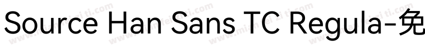 Source Han Sans TC Regula字体转换